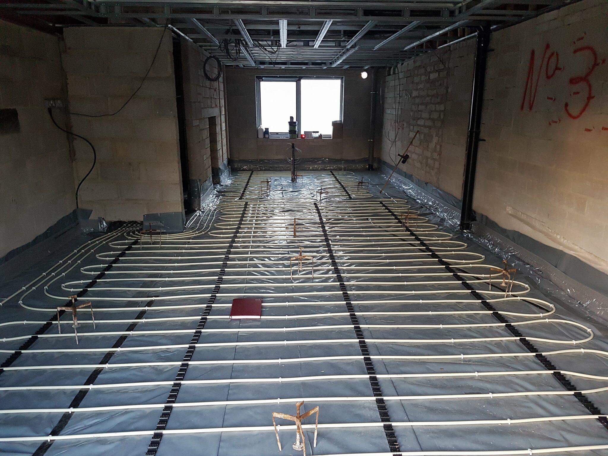 Underfloor heating installation